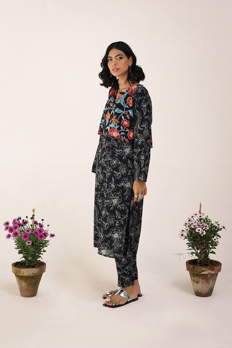 Chintz Garden Koti Ensemble