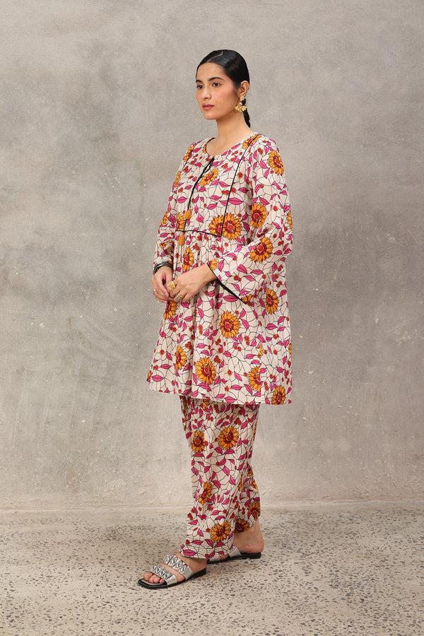 Sunflower Stained Glass Peplum Duo