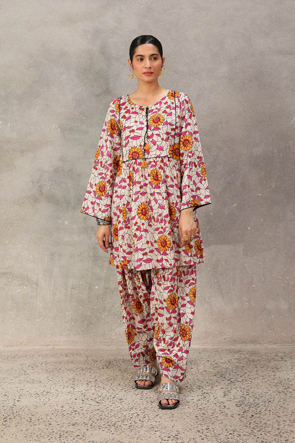 Sunflower Stained Glass Peplum Duo