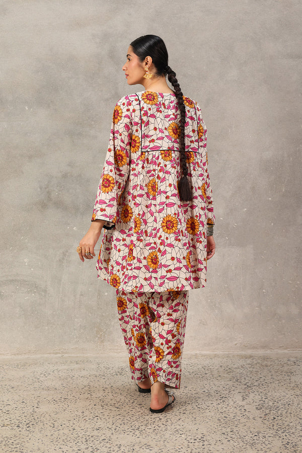 Sunflower Stained Glass Peplum Duo