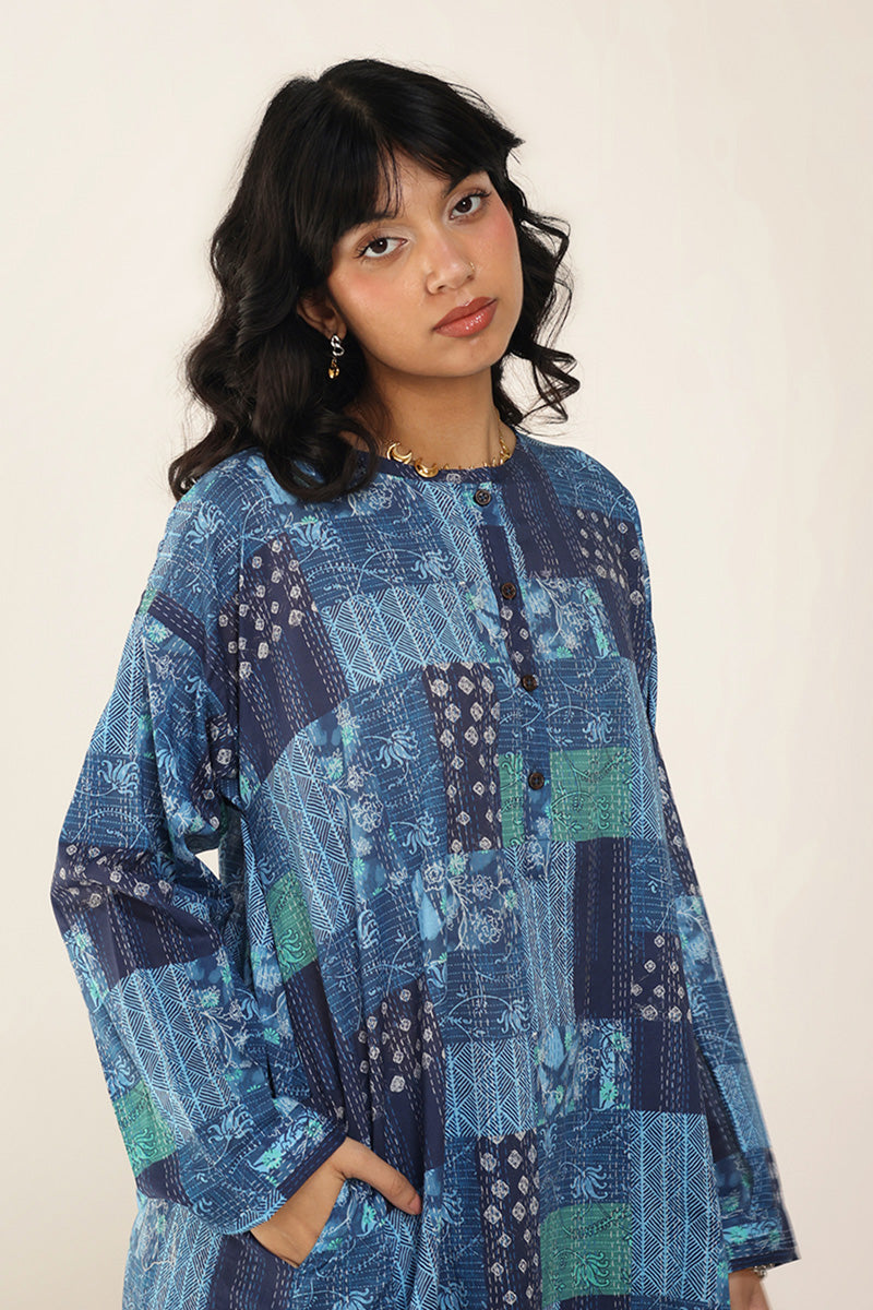 Kantha Quilted Whimsy Duo