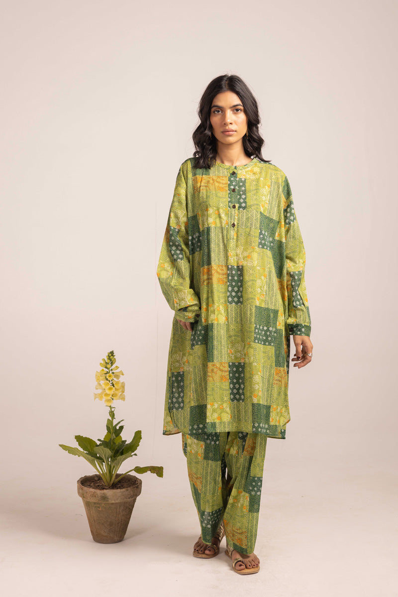 Kantha Quilted Whimsy Duo
