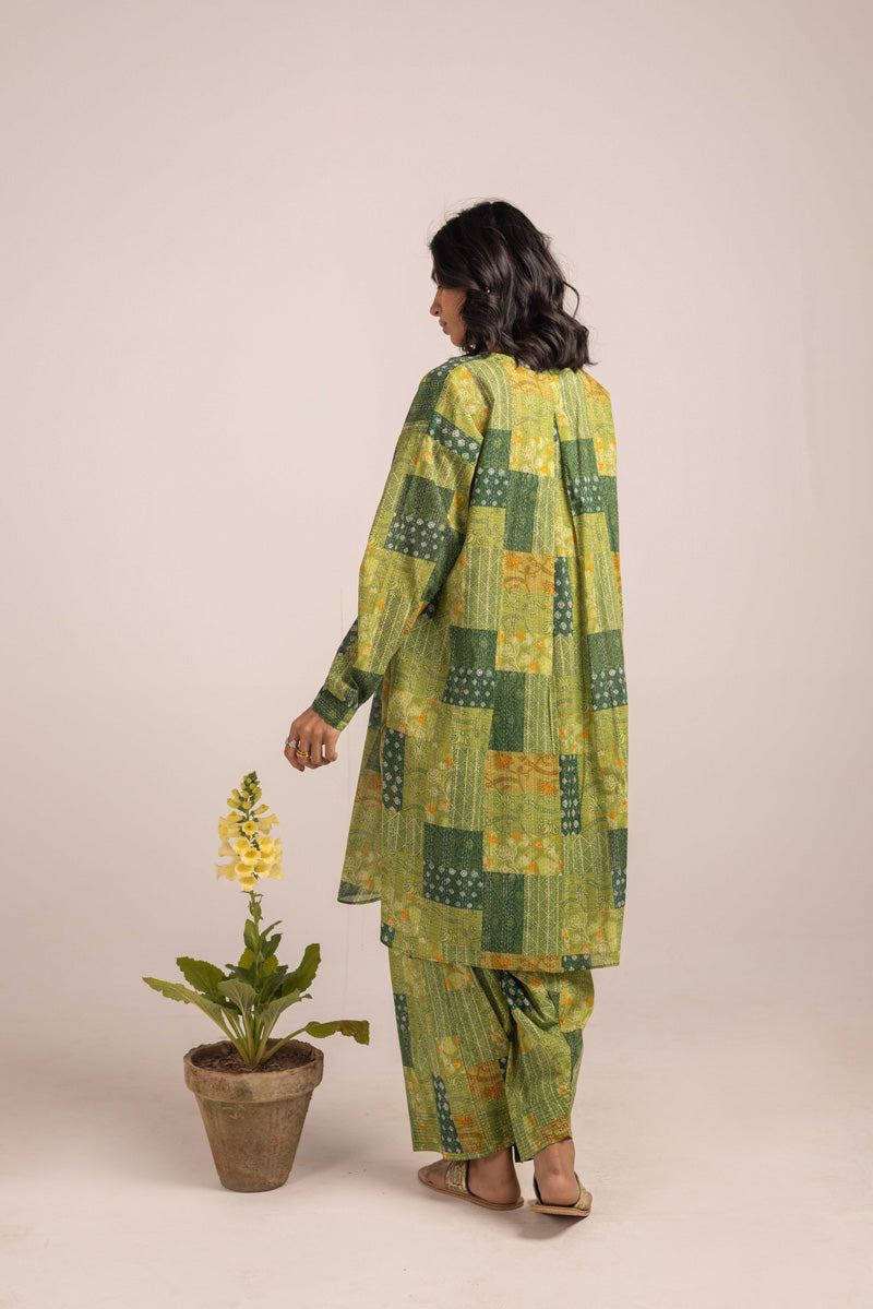 Kantha Quilted Whimsy Duo