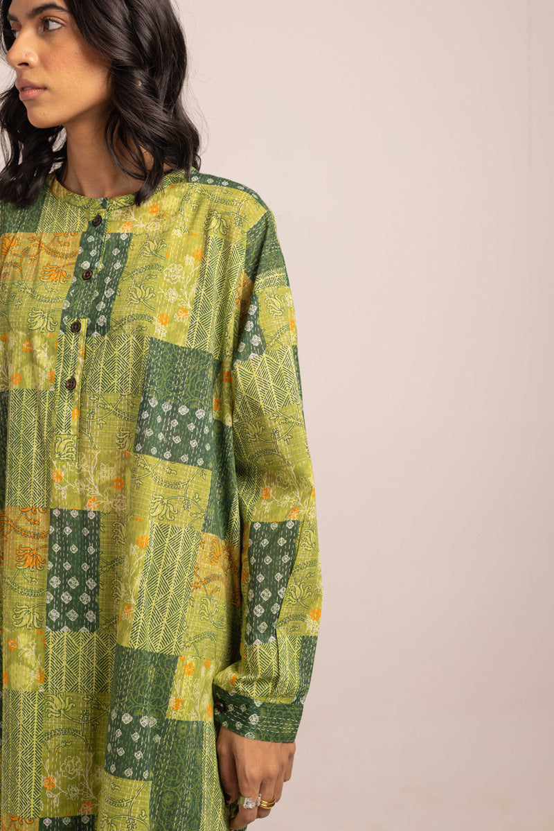 Kantha Quilted Whimsy Duo