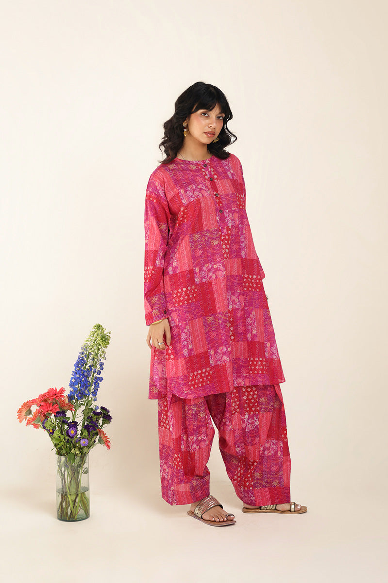 Kantha Quilted Whimsy Duo