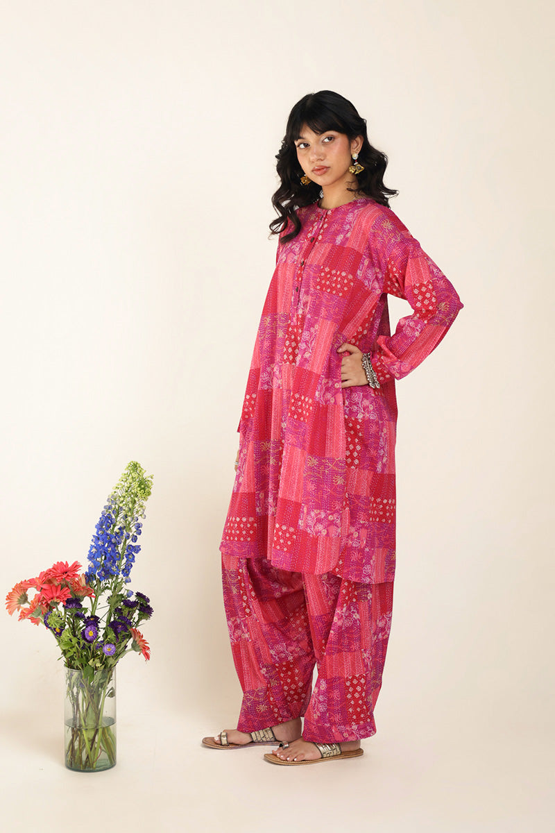 Kantha Quilted Whimsy Duo