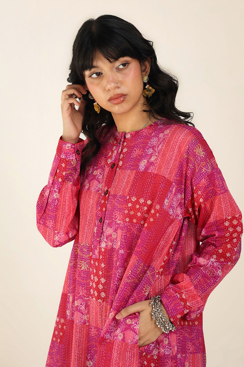 Kantha Quilted Whimsy Duo