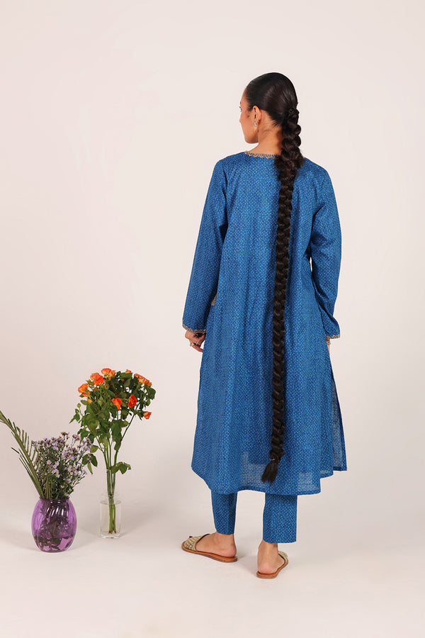 Ajrak Tales Gold Threaded Duo