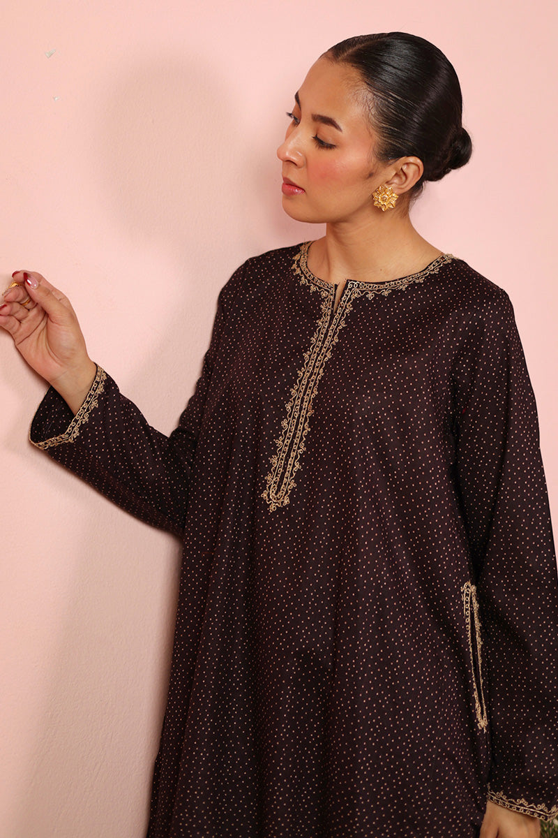 Ajrak Tales Gold Threaded Duo