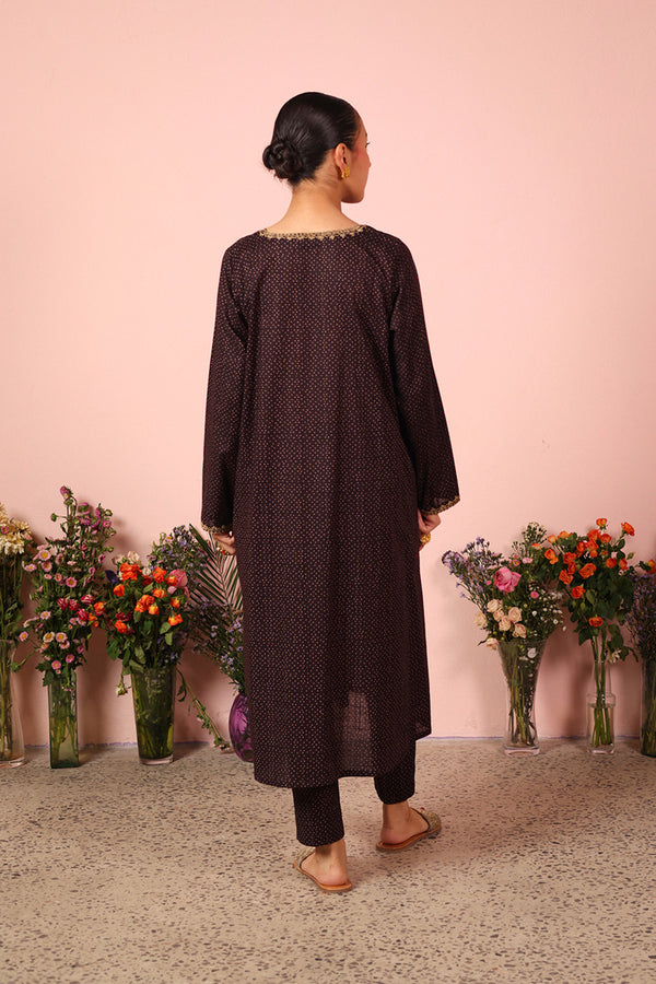 Ajrak Tales Gold Threaded Duo