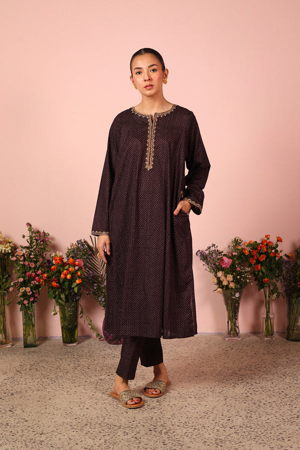Ajrak Tales Gold Threaded Duo