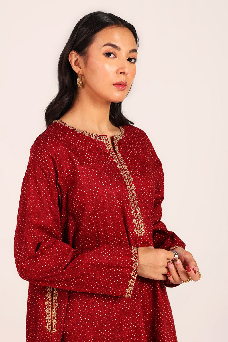 Ajrak Tales Gold Threaded Duo
