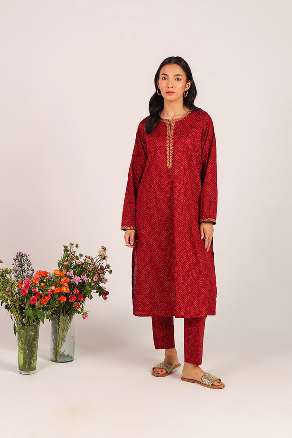 Ajrak Tales Gold Threaded Duo