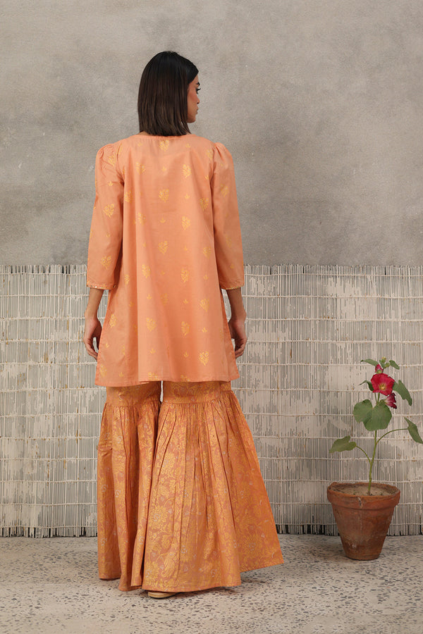 Jacquard Majesty Gharara Suit