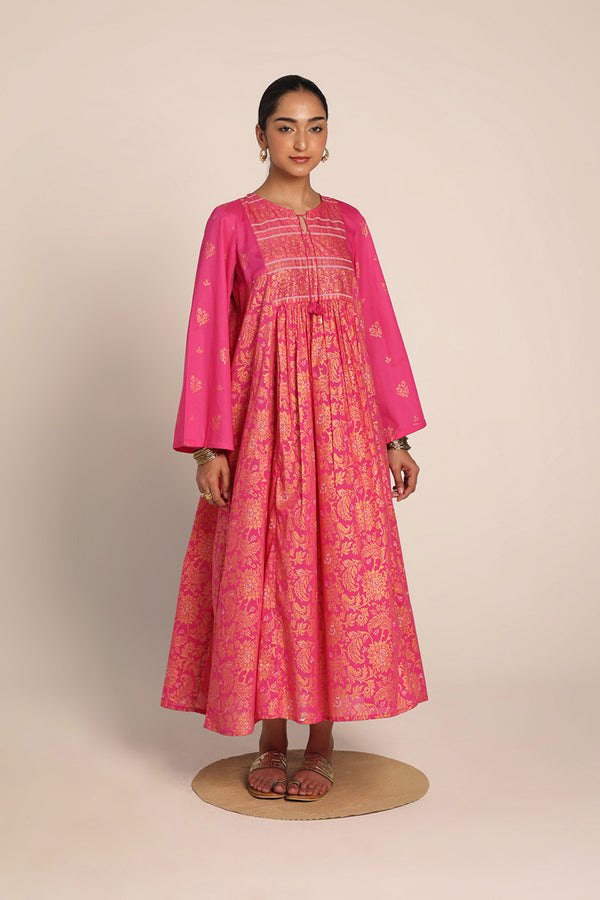 Jacquard Majesty Gold Whirl Frock