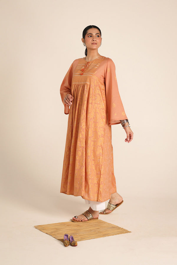 Jacquard Majesty Gold Whirl Frock