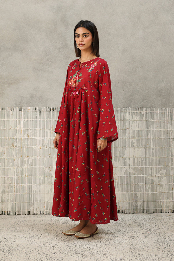 Balochi Garden Flared Frock