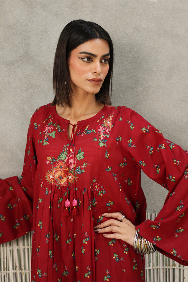 Balochi Garden Flared Frock