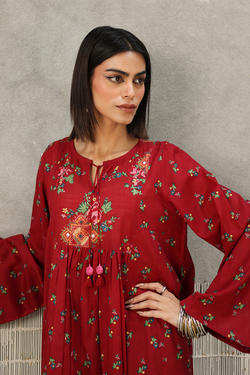 Balochi Garden Flared Frock