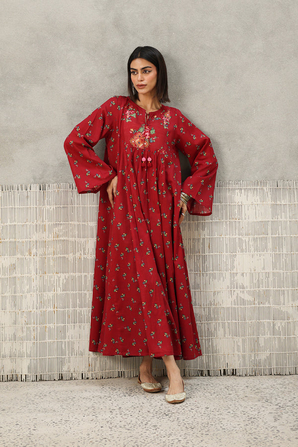 Balochi Garden Flared Frock