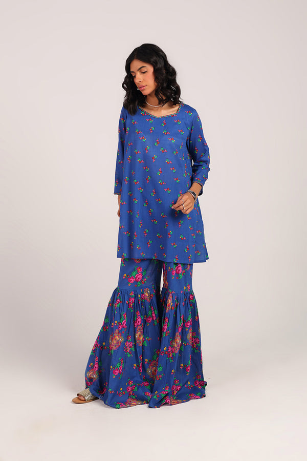 Balochi Garden Gharara Set