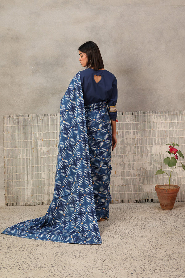 Tapestry of Dye Heart Saree