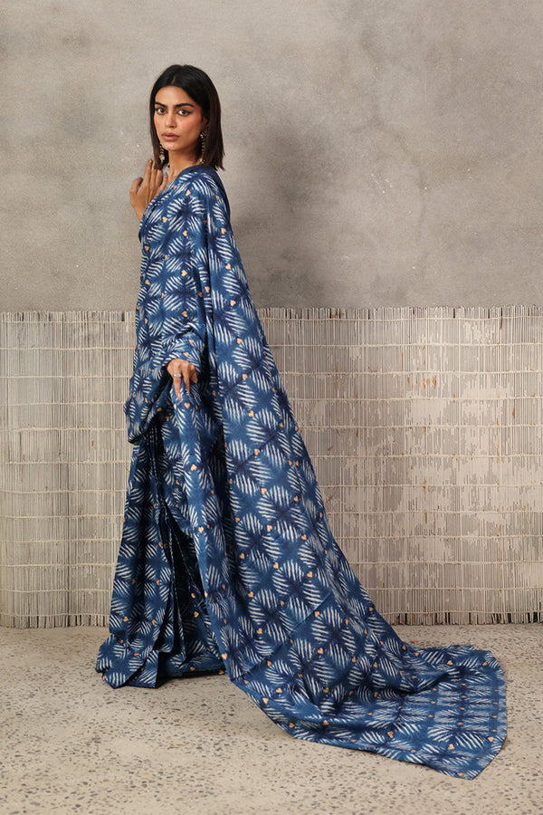 Tapestry of Dye Heart Saree