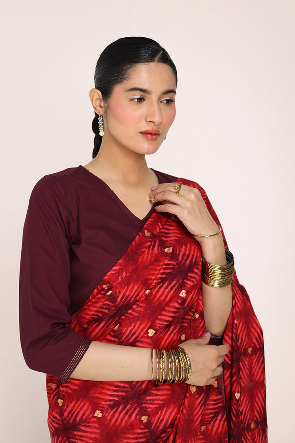 Tapestry of Dye Heart Saree