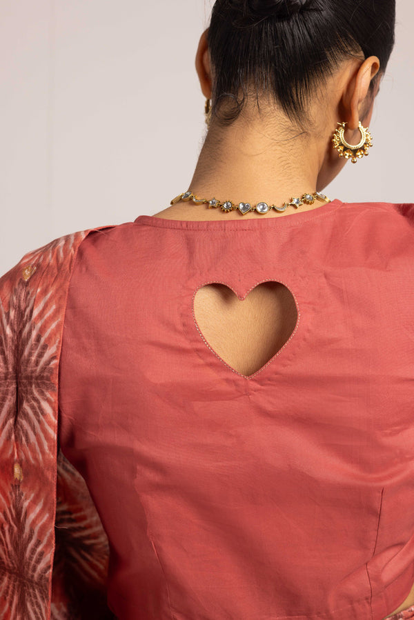 Tapestry of Dye Heart Saree