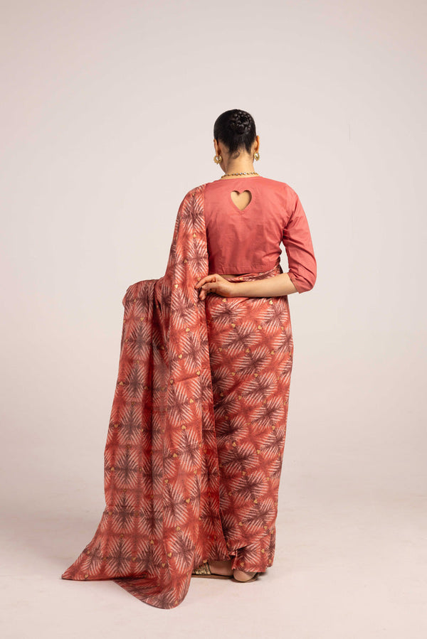 Tapestry of Dye Heart Saree