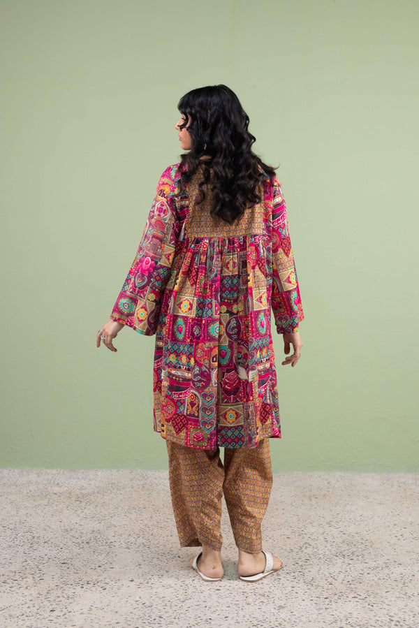 Truck Art Tasseled Duo Set