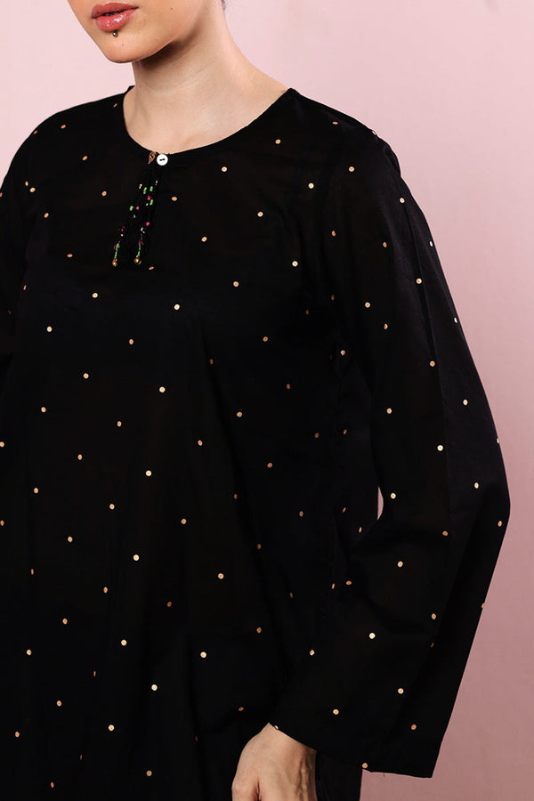 Gilded Floral Dot Duo