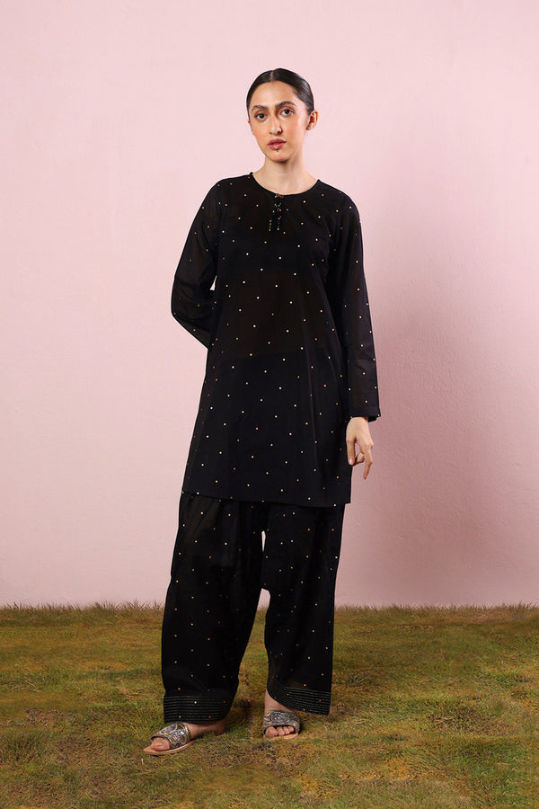 Gilded Floral Dot Duo