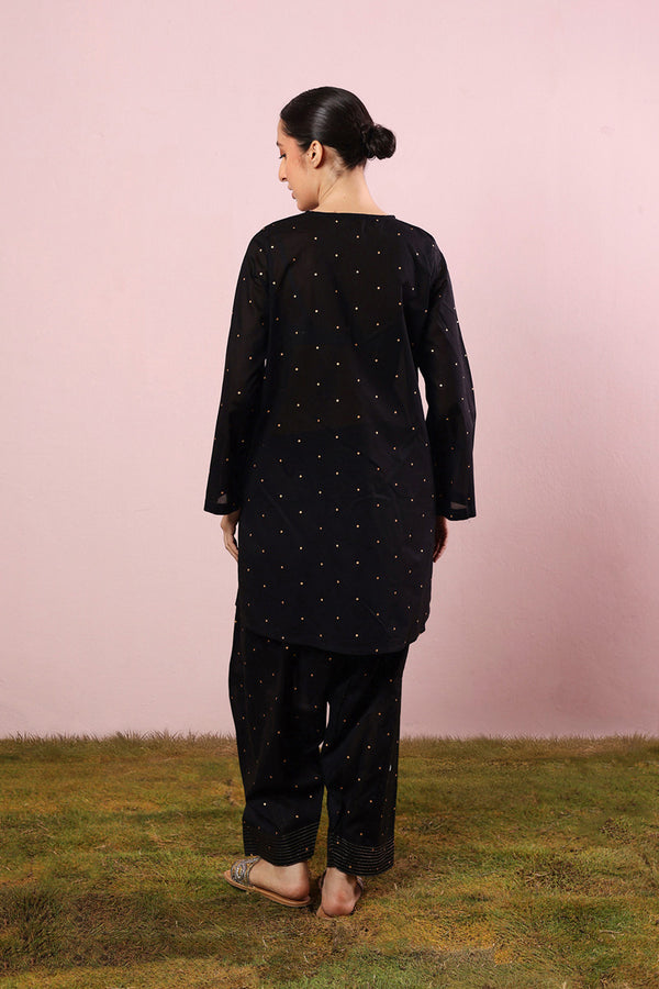 Gilded Floral Dot Duo