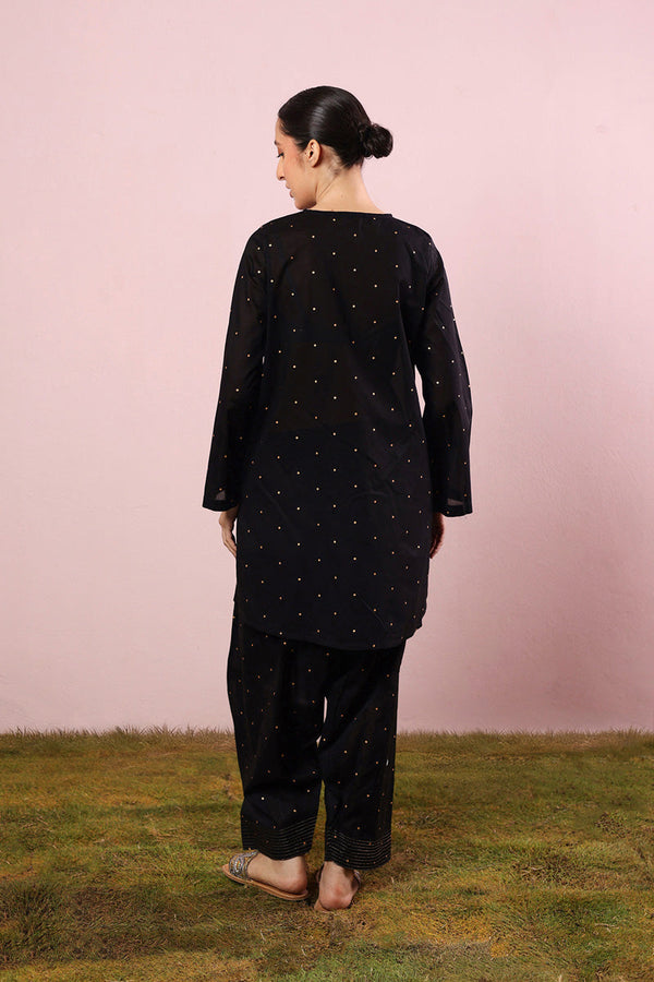 Gilded Floral Dot Duo