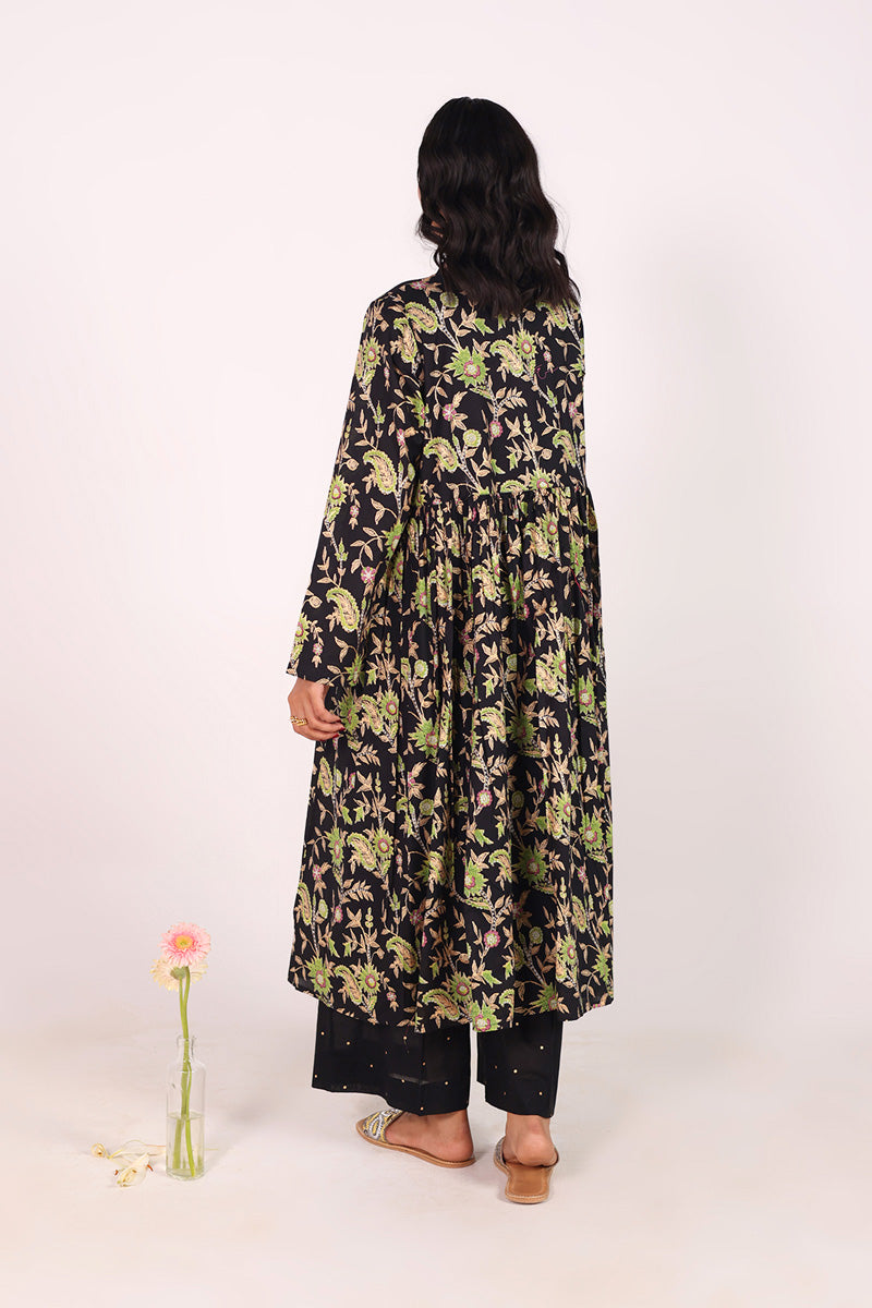 Zeba Gilded Floral Set