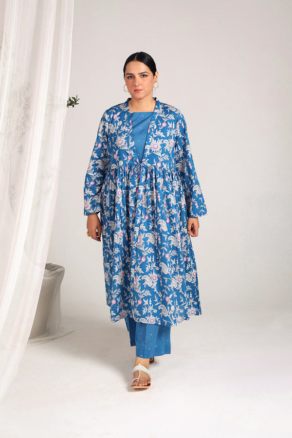 Zeba Gilded Floral Set