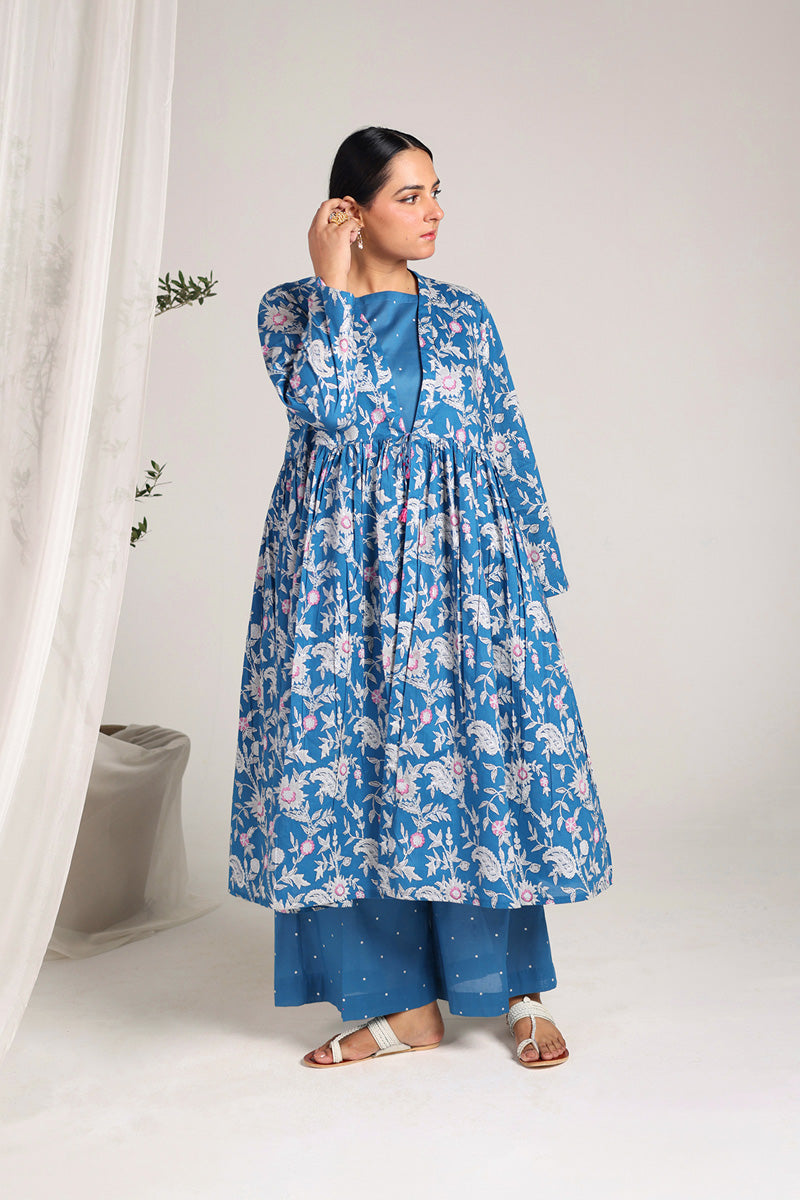 Zeba Gilded Floral Set