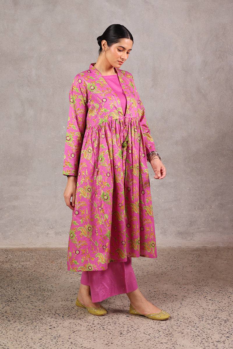 Zeba Gilded Floral Set
