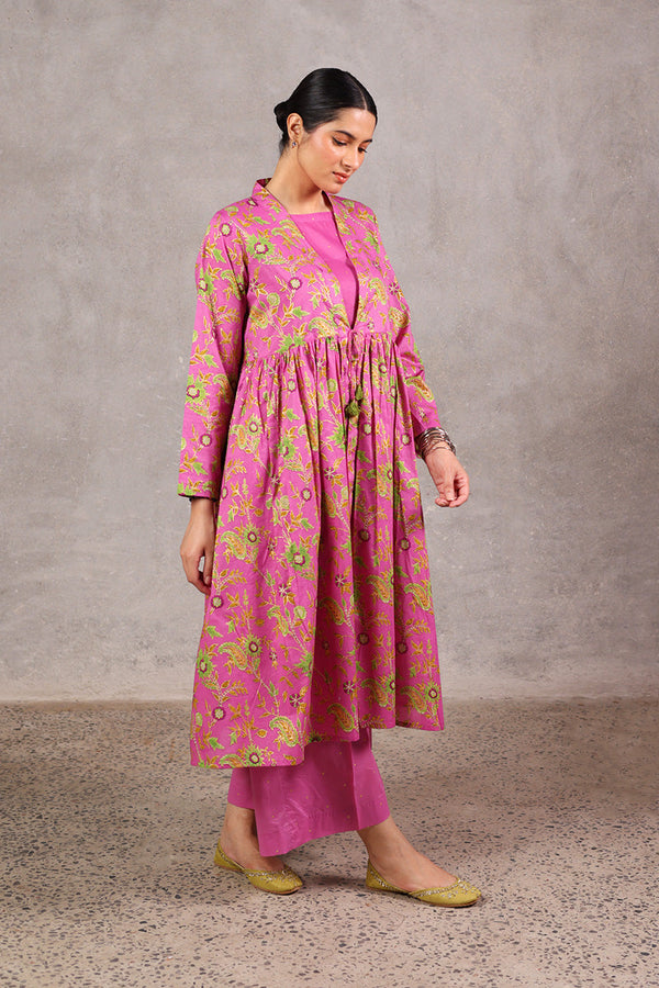 Zeba Gilded Floral Set