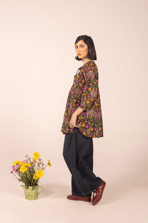 Mexican Floral Bloom Top