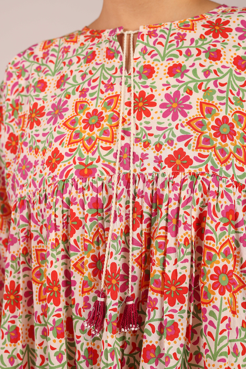 Maxican Floral Bloom Top
