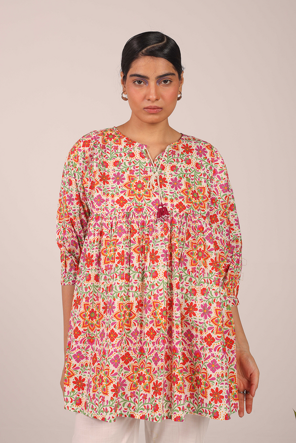 Maxican Floral Bloom Top