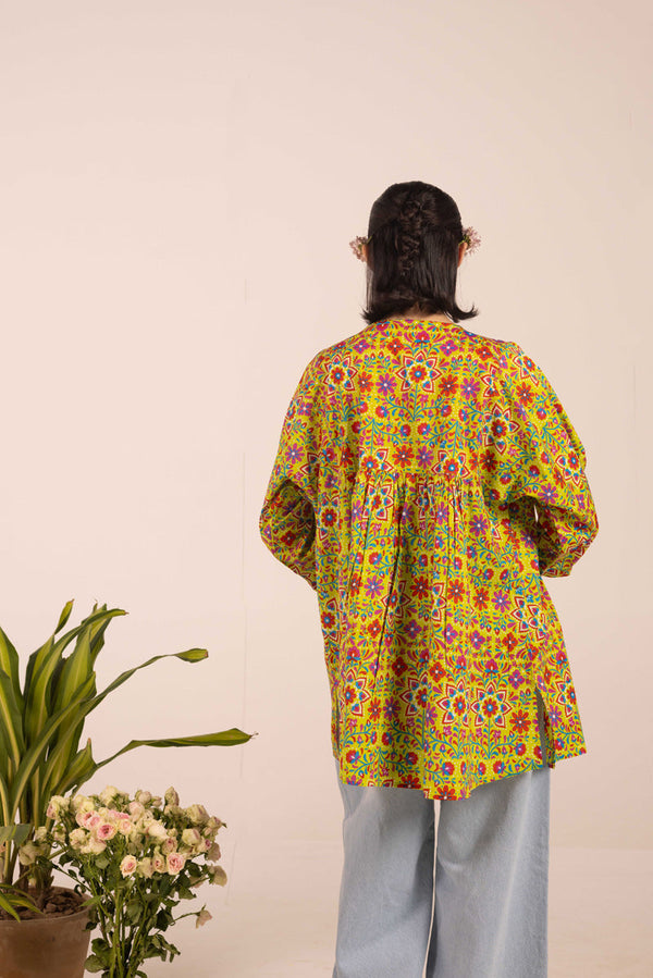 Mexican Floral Bloom Top