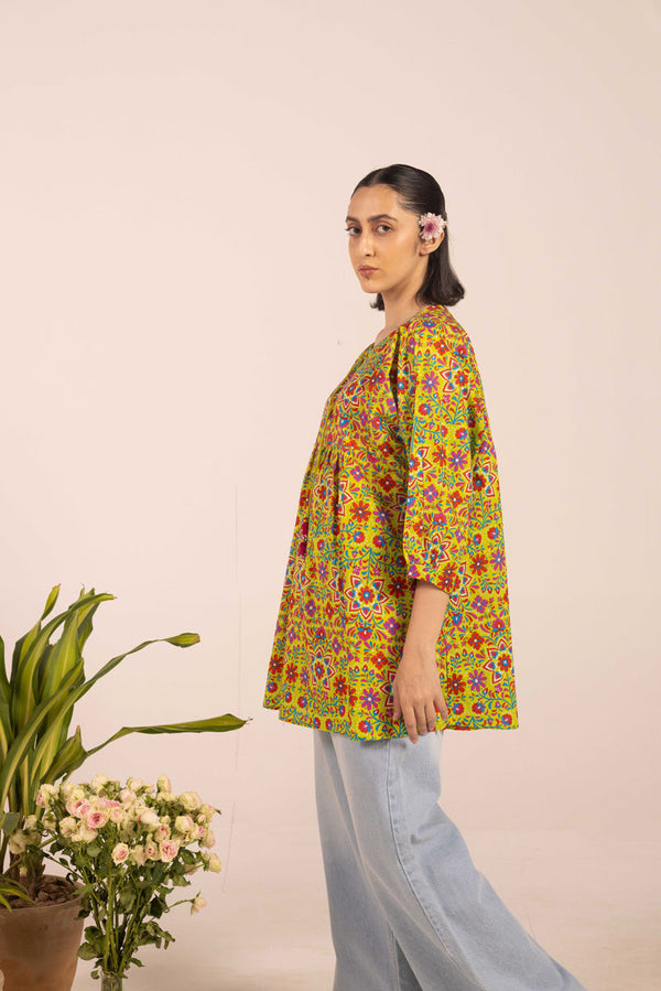 Mexican Floral Bloom Top