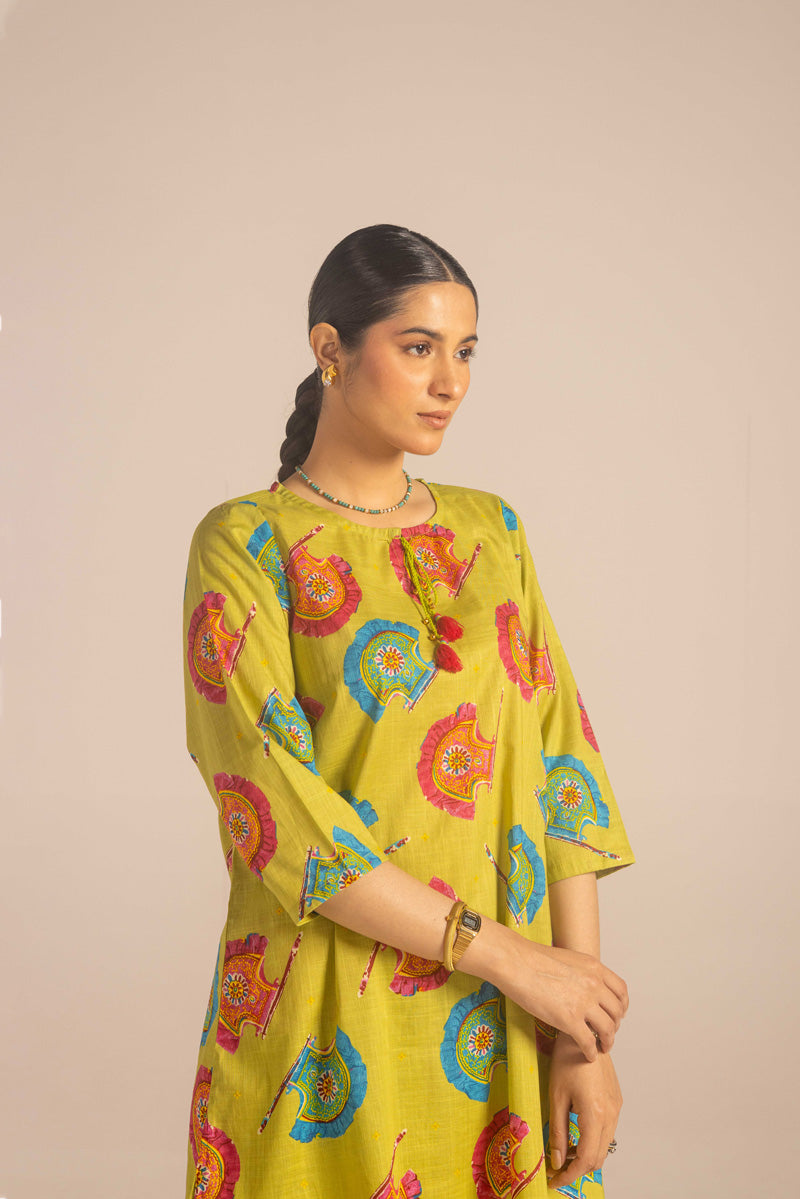 Traditional Pankha Gharara Set