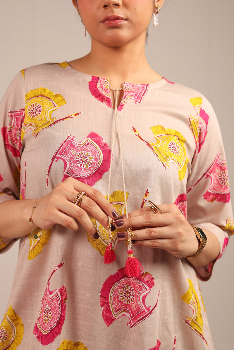 Traditional Pankha Gharara Set