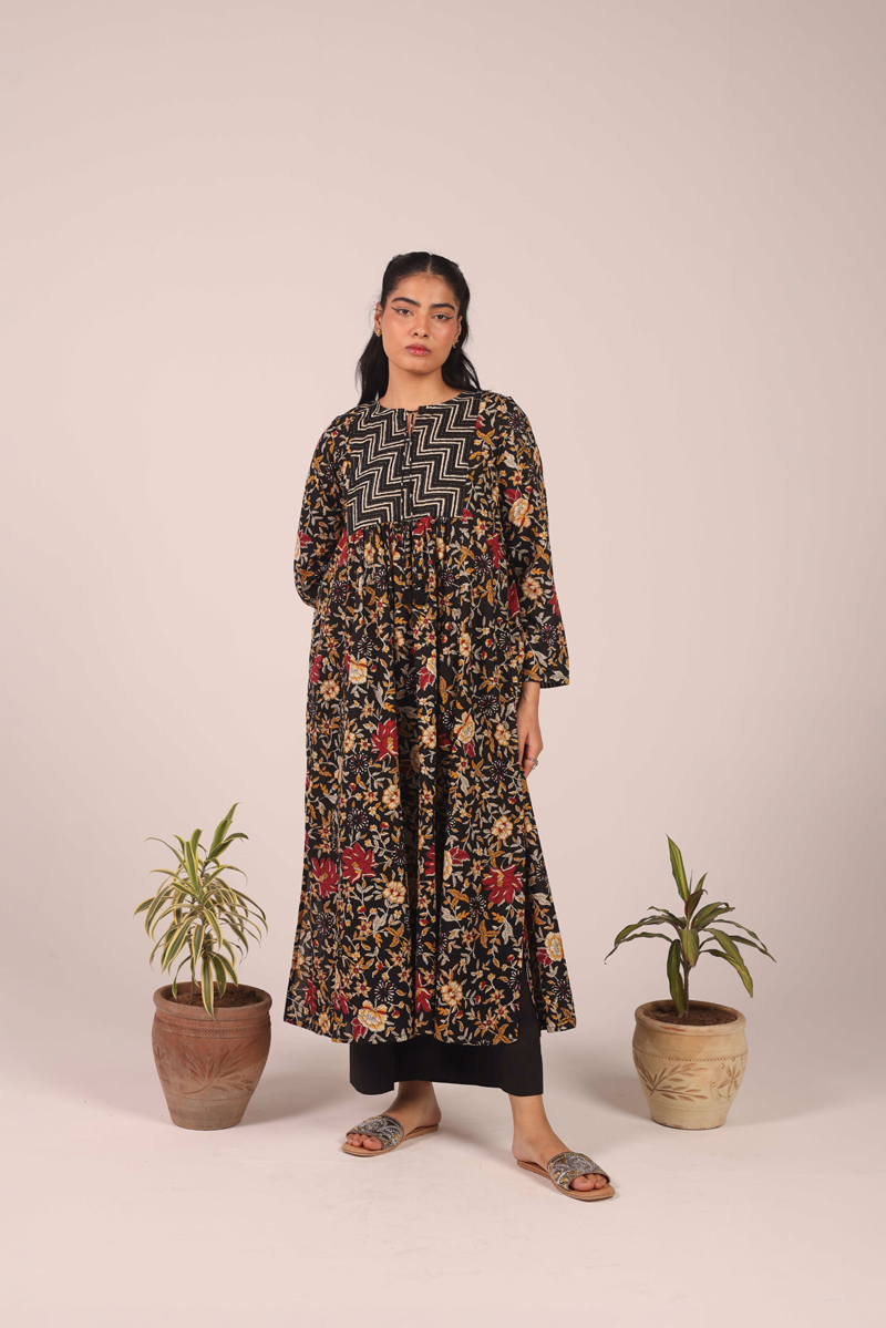 Blooming Bagh Flare Frock