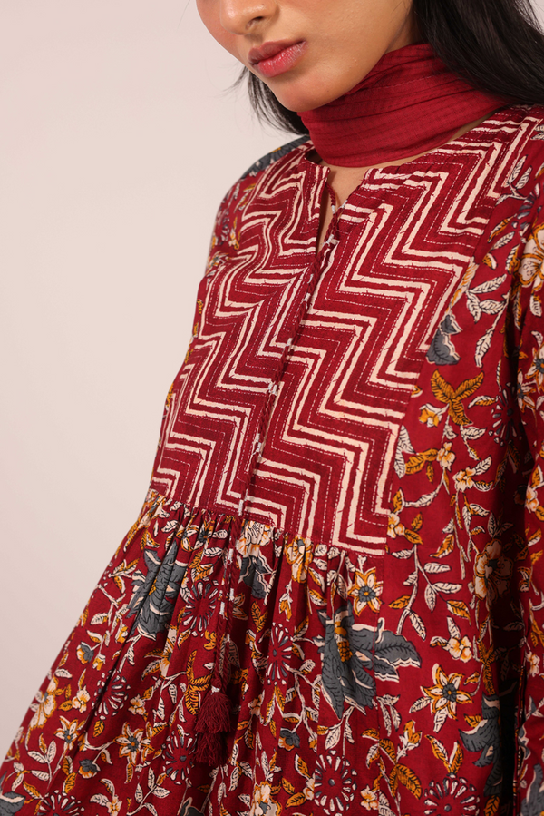 Blooming Bagh Flare Frock