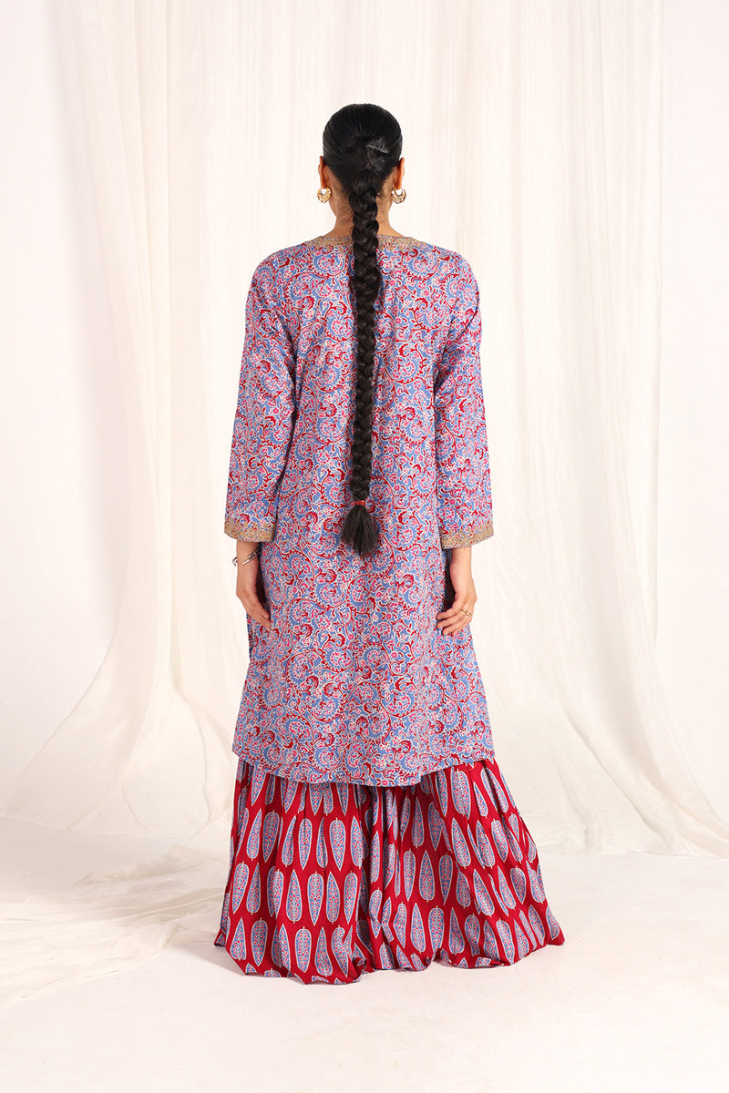 Saru Luxe Thread Gharara Set